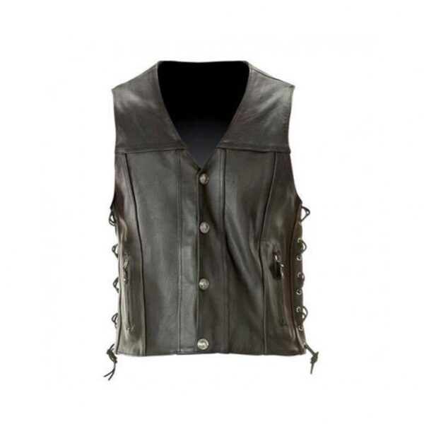 Motorbike Leather Vest