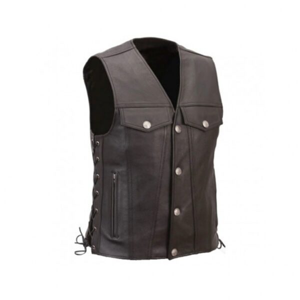 Motorbike Leather Vest