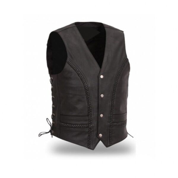 Motorbike Leather Vest