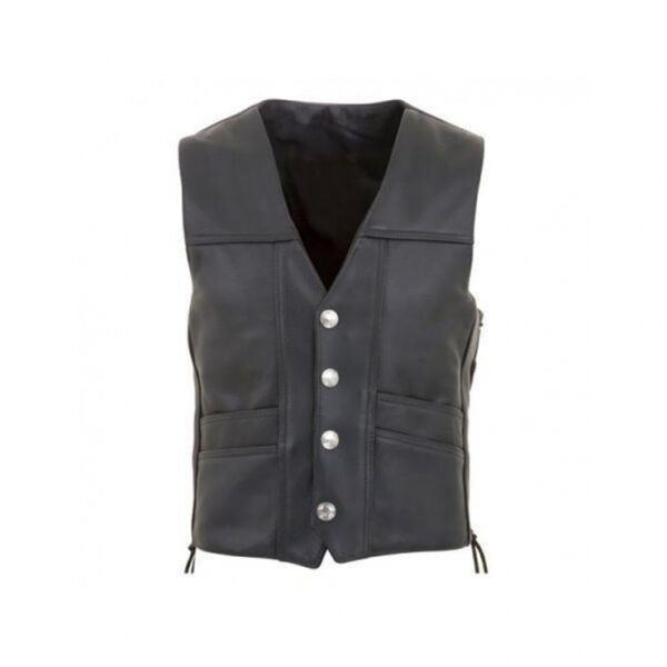 Motorbike Leather Vest