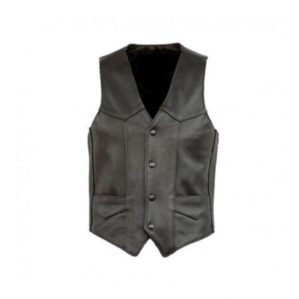 Motorbike Leather Vest